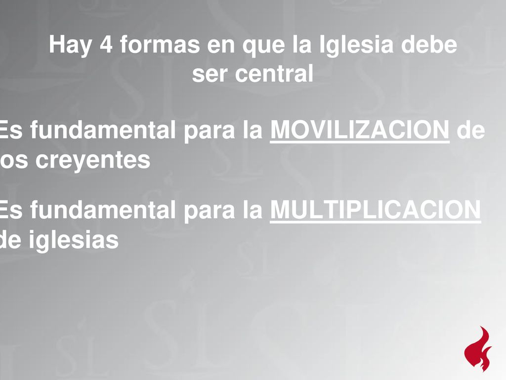 Hay 4 formas en que la Iglesia debe ser central