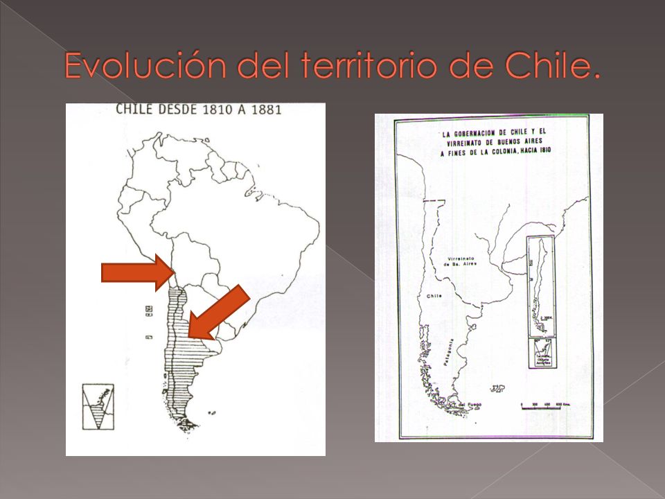 Evolución del territorio de Chile.