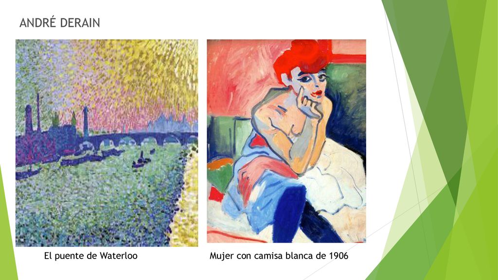 ANDRÉ DERAIN El puente de Waterloo Mujer con camisa blanca de 1906