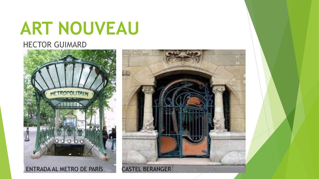 ART NOUVEAU HECTOR GUIMARD ENTRADA AL METRO DE PARÍS CASTEL BERANGER