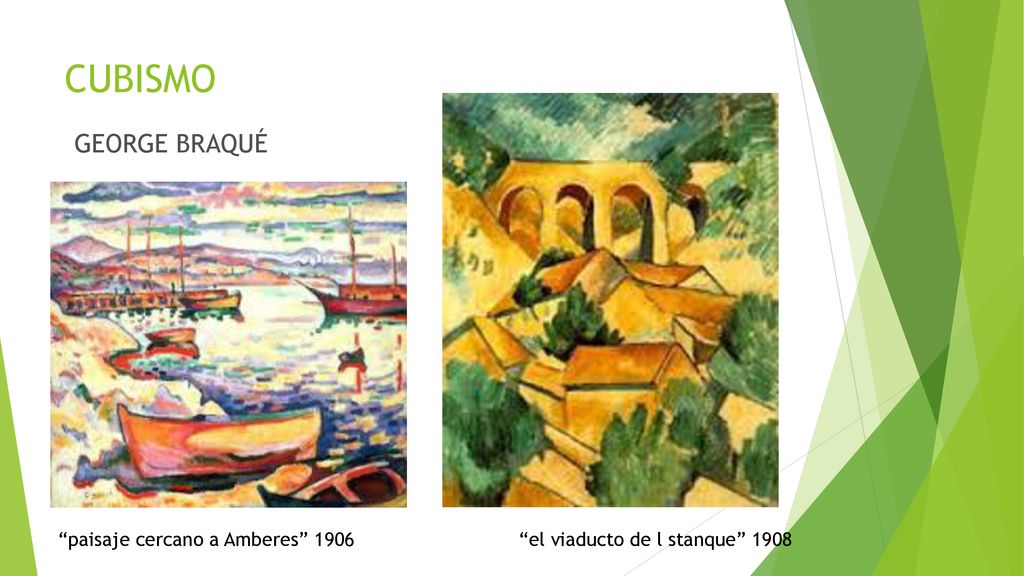 CUBISMO GEORGE BRAQUÉ paisaje cercano a Amberes 1906 el viaducto de l stanque 1908