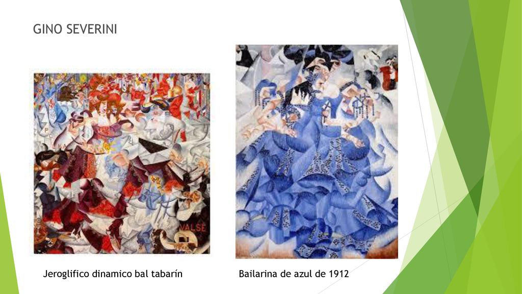 GINO SEVERINI Jeroglifico dinamico bal tabarín Bailarina de azul de 1912