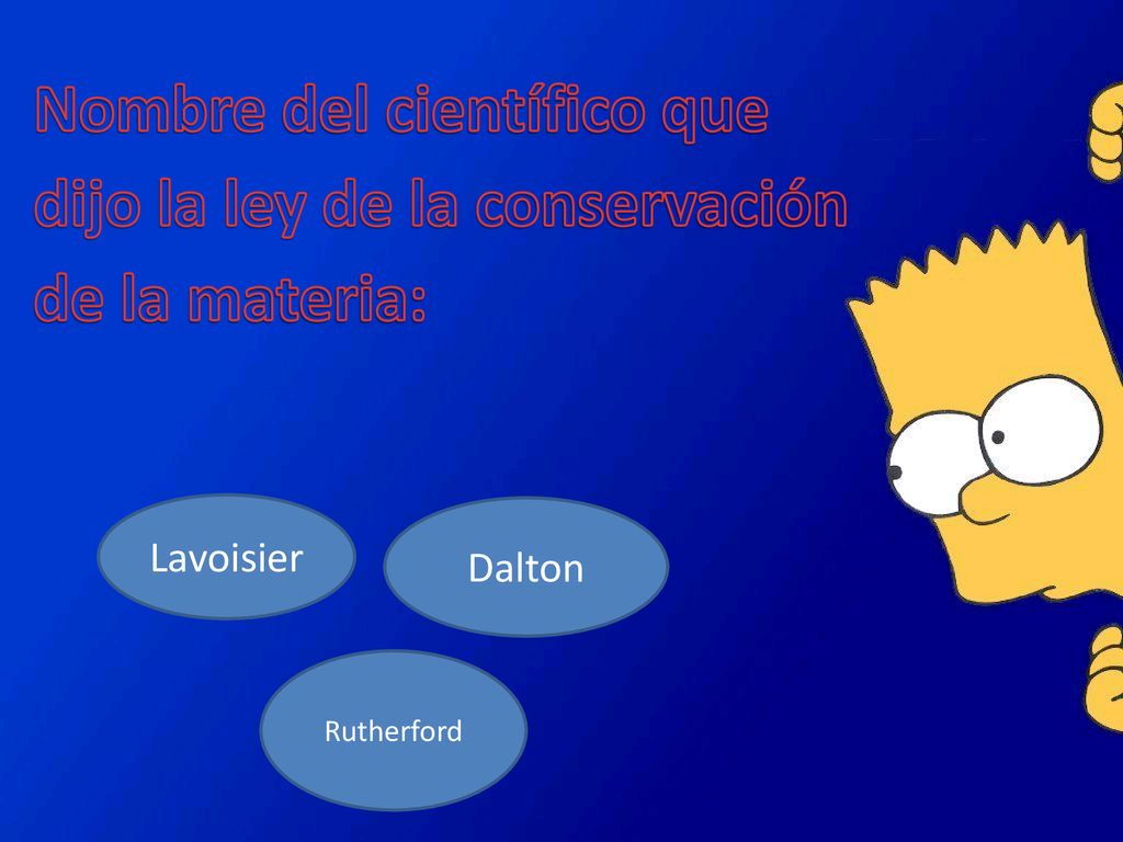 Nombre del científico que dijo la ley de la conservación de la materia: