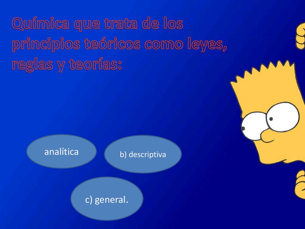 Química que trata de los principios teóricos como leyes, reglas y teorías: