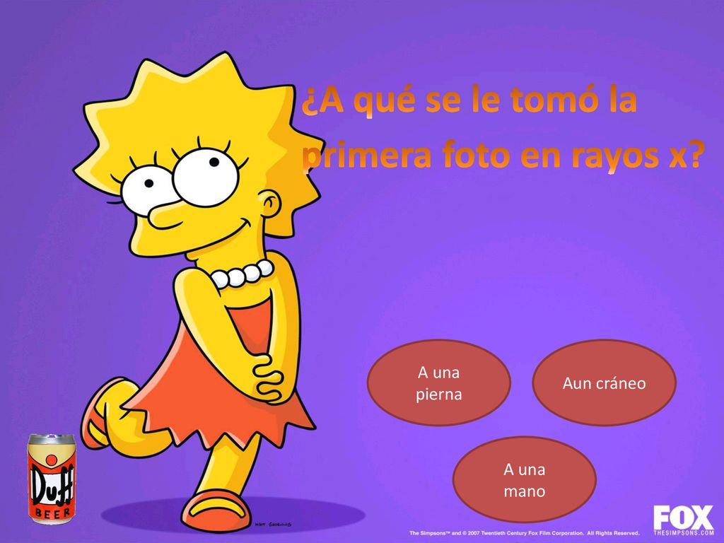 ¿A qué se le tomó la primera foto en rayos x