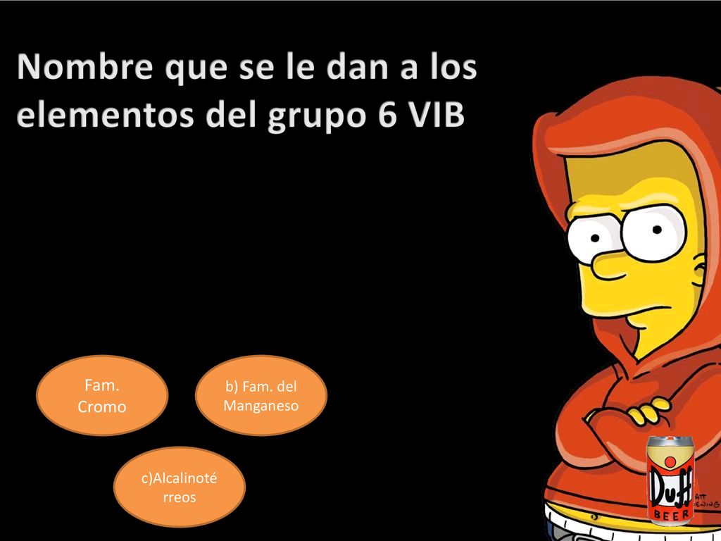 Nombre que se le dan a los elementos del grupo 6 VIB