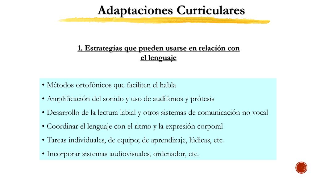 1. Estrategias que pueden usarse en relación con el lenguaje