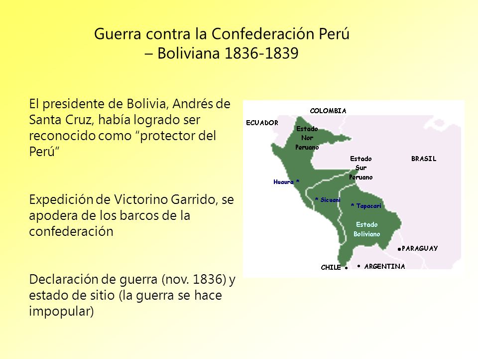 Guerra contra la Confederación Perú – Boliviana