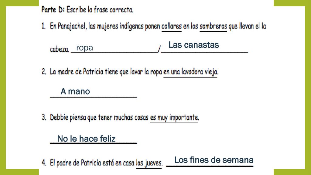 Las canastas ropa A mano No le hace feliz Los fines de semana