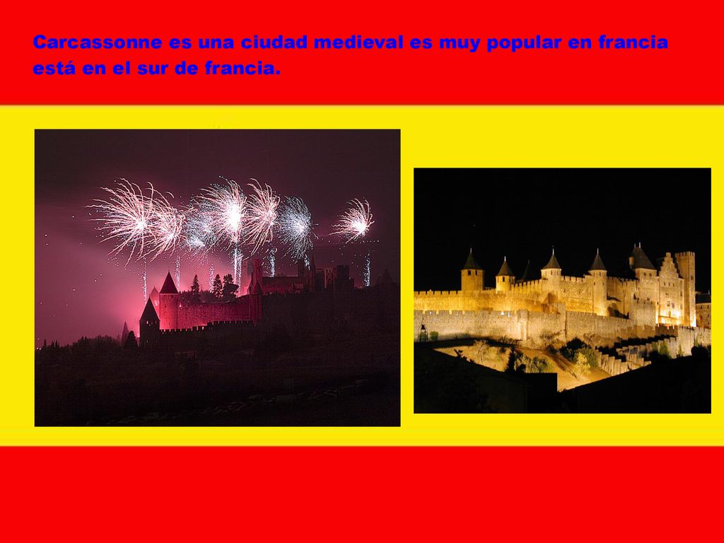 Carcassonne es una ciudad medieval es muy popular en francia está en el sur de francia.