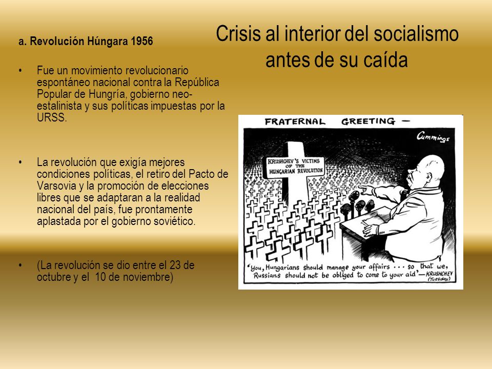 Crisis al interior del socialismo antes de su caída