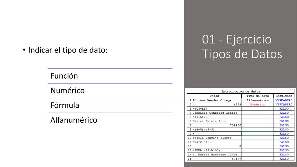 01 - Ejercicio Tipos de Datos