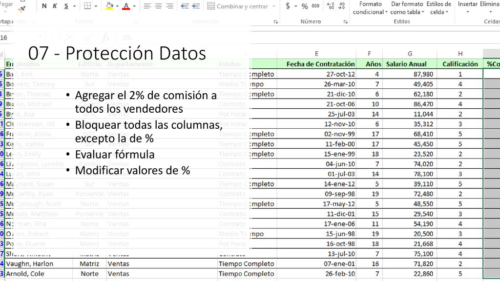 07 - Protección Datos Agregar el 2% de comisión a todos los vendedores