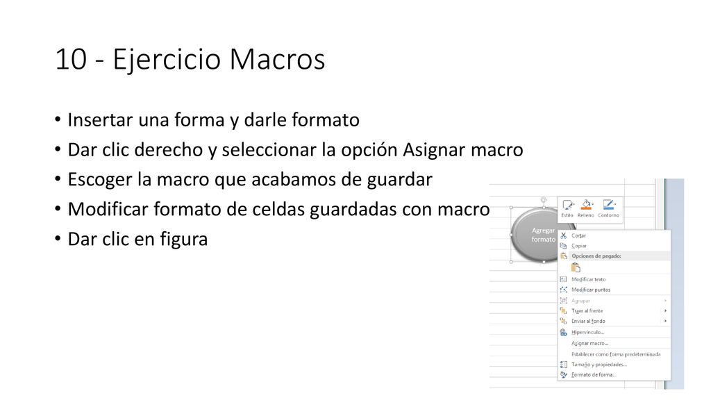 10 - Ejercicio Macros Insertar una forma y darle formato
