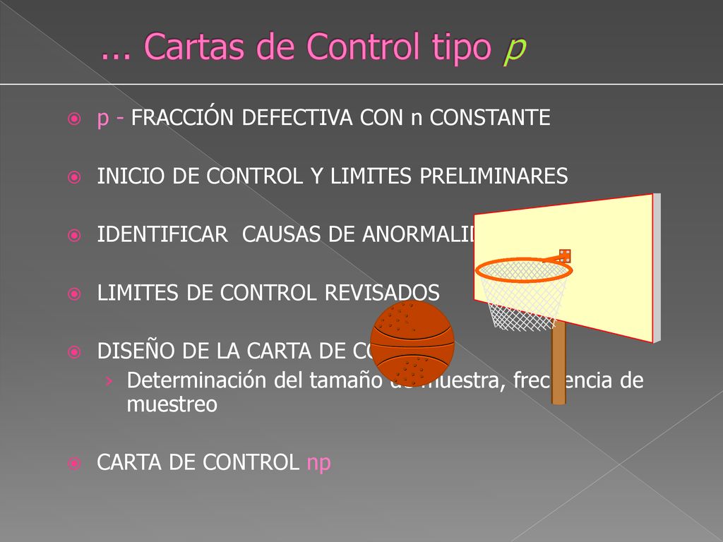 ... Cartas de Control tipo p