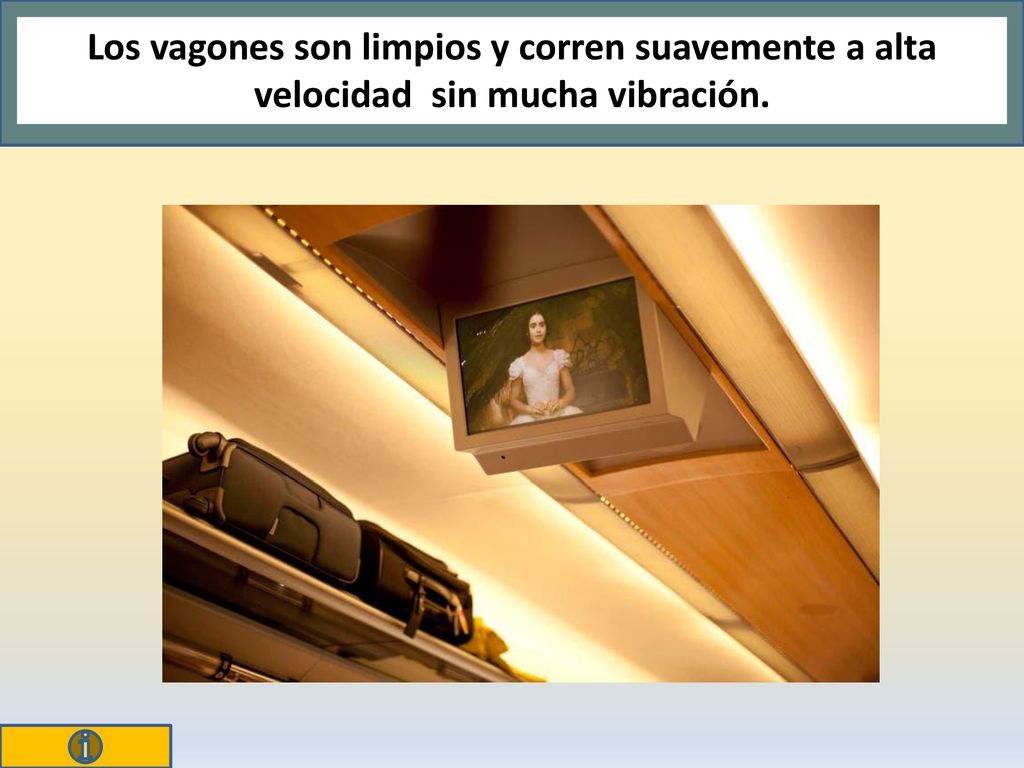 Los vagones son limpios y corren suavemente a alta velocidad sin mucha vibración.