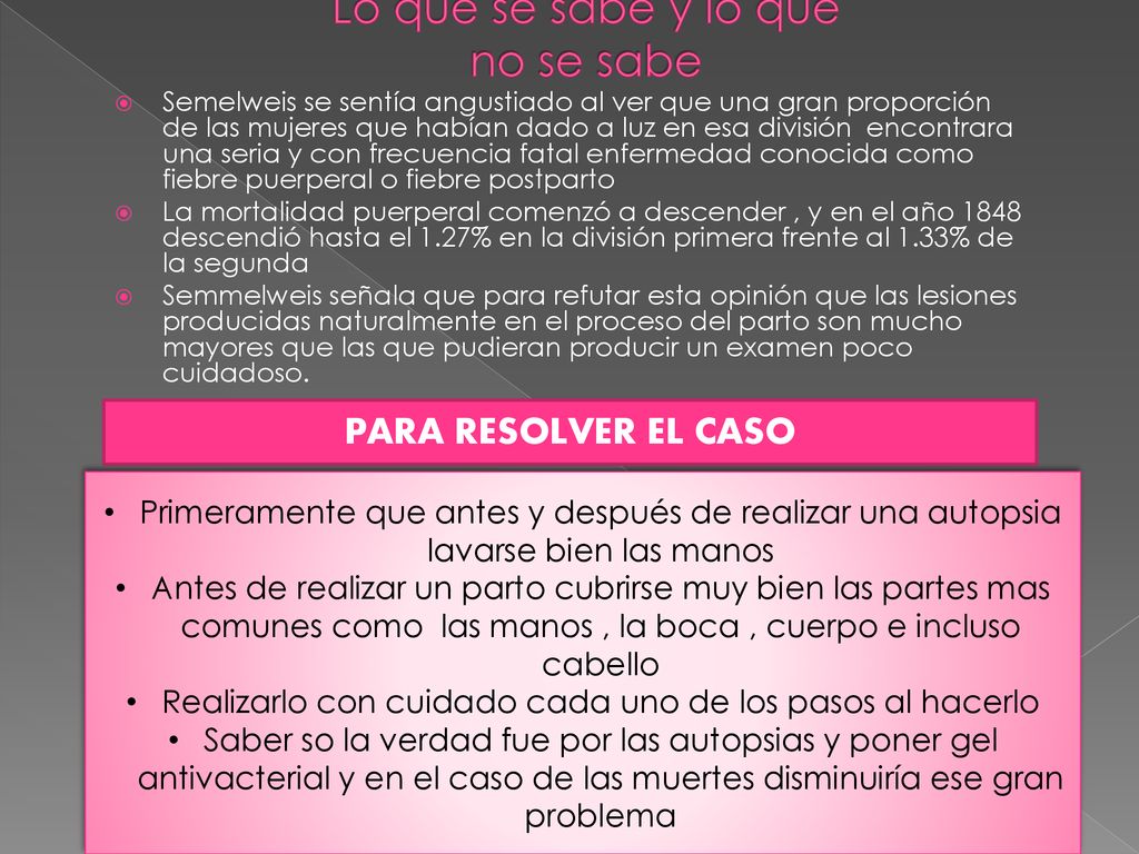 Lo que se sabe y lo que no se sabe