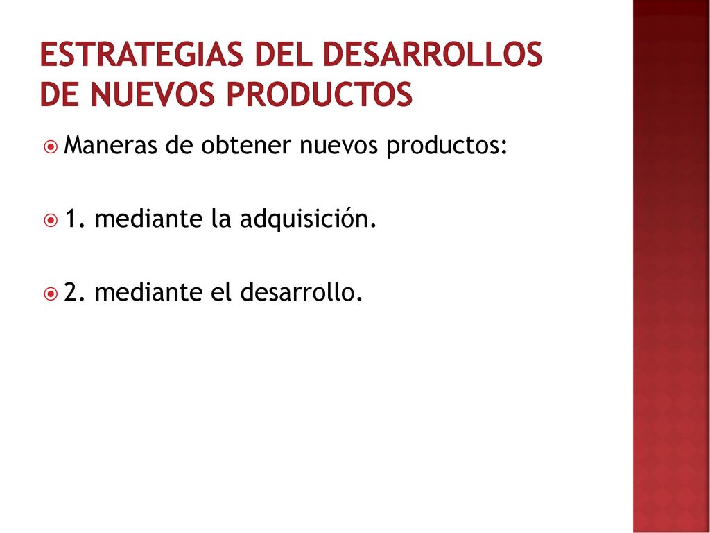 Estrategias del desarrollos de nuevos productos