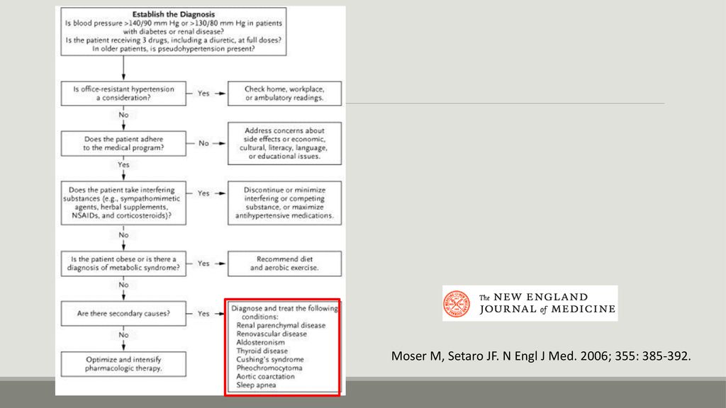 Moser M, Setaro JF. N Engl J Med. 2006; 355: