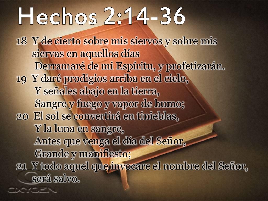 Hechos 2: Y de cierto sobre mis siervos y sobre mis siervas en aquellos días. Derramaré de mi Espíritu, y profetizarán.