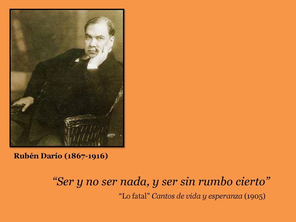 Ser y no ser nada, y ser sin rumbo cierto