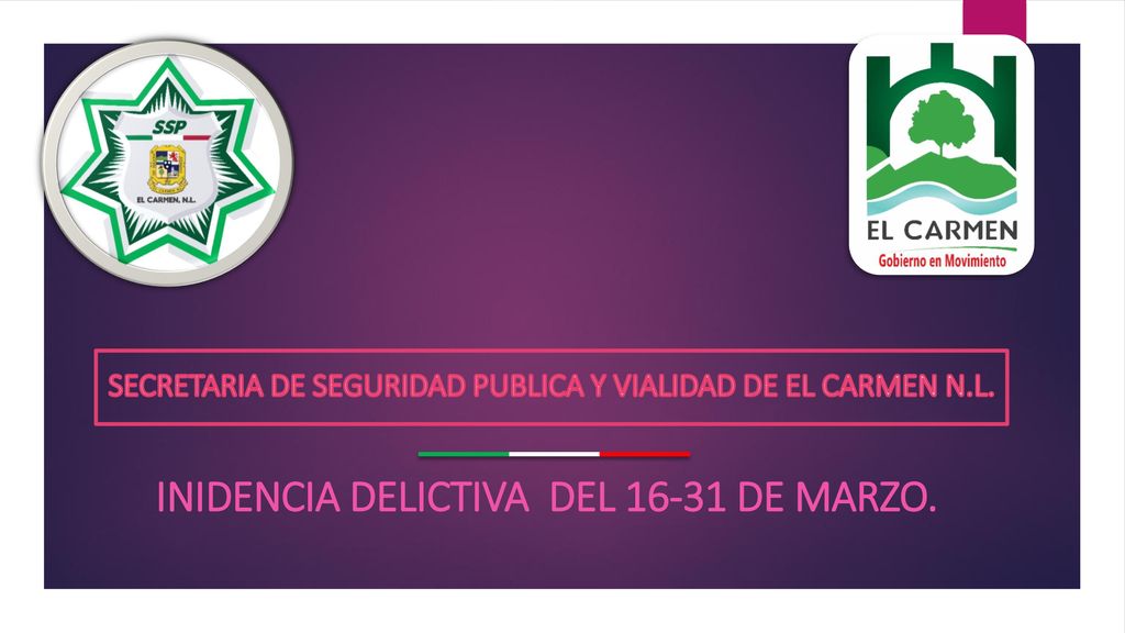SECRETARIA DE SEGURIDAD PUBLICA Y VIALIDAD DE EL CARMEN N.L.
