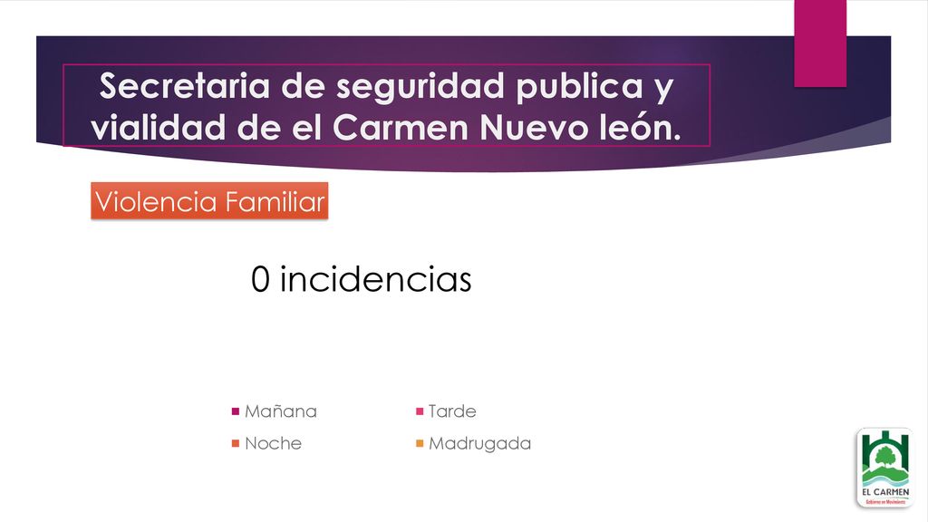 Secretaria de seguridad publica y vialidad de el Carmen Nuevo león.