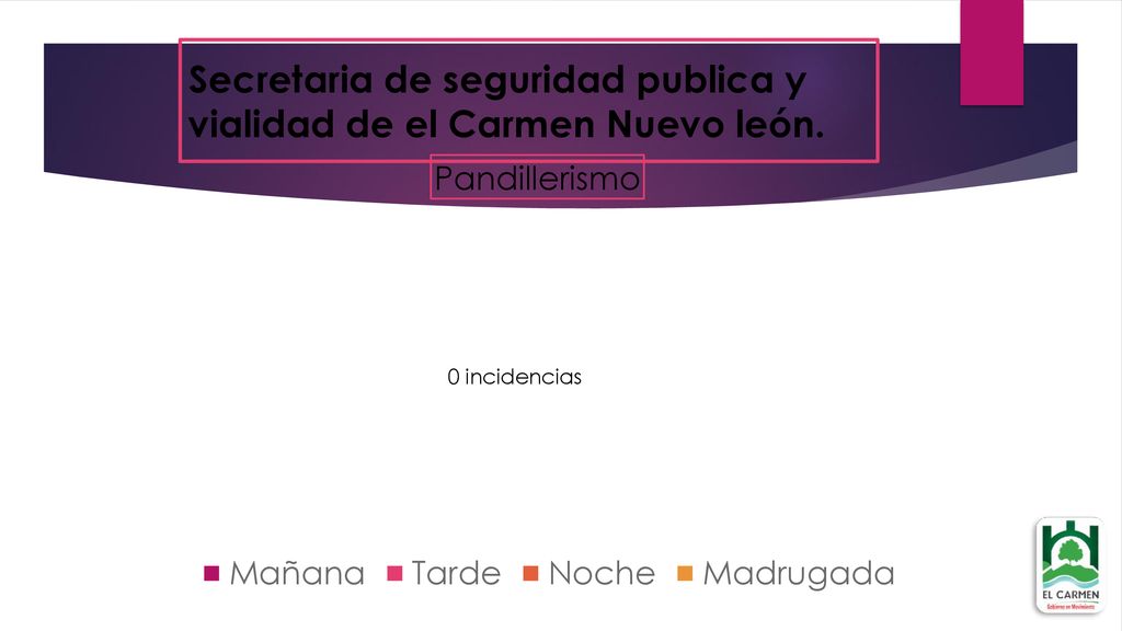 Secretaria de seguridad publica y vialidad de el Carmen Nuevo león.