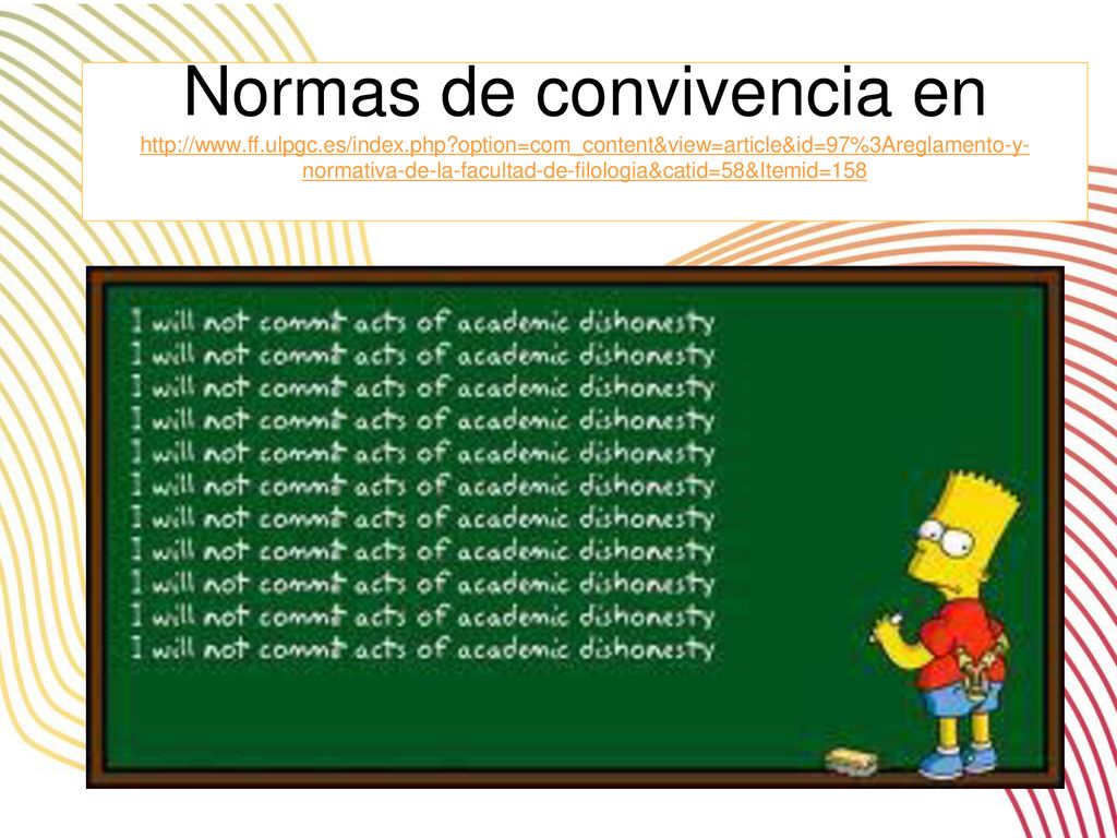 Normas de convivencia en   ff. ulpgc. es/index. php