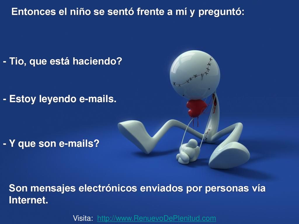 Entonces el niño se sentó frente a mí y preguntó:
