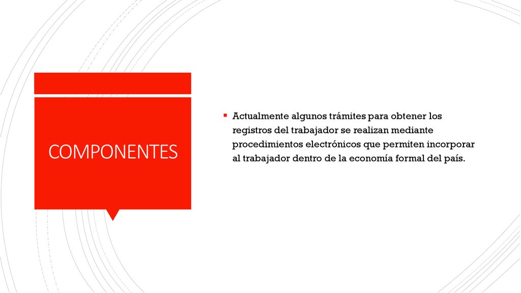 Actualmente algunos trámites para obtener los registros del trabajador se realizan mediante procedimientos electrónicos que permiten incorporar al trabajador dentro de la economía formal del país.