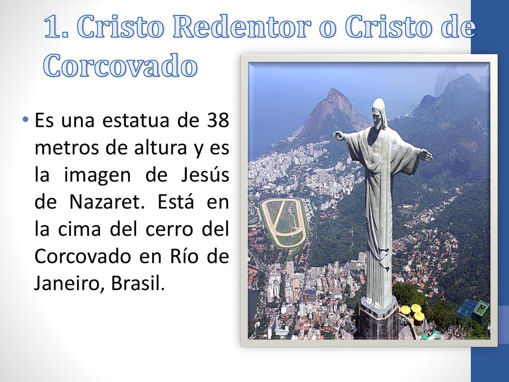 1. Cristo Redentor o Cristo de Corcovado