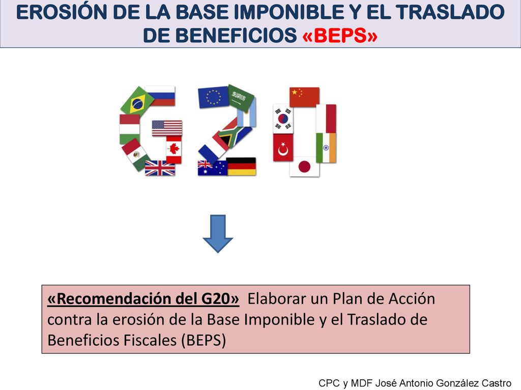 EROSIÓN DE LA BASE IMPONIBLE Y EL TRASLADO DE BENEFICIOS «BEPS»