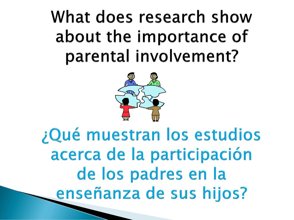 What does research show about the importance of parental involvement