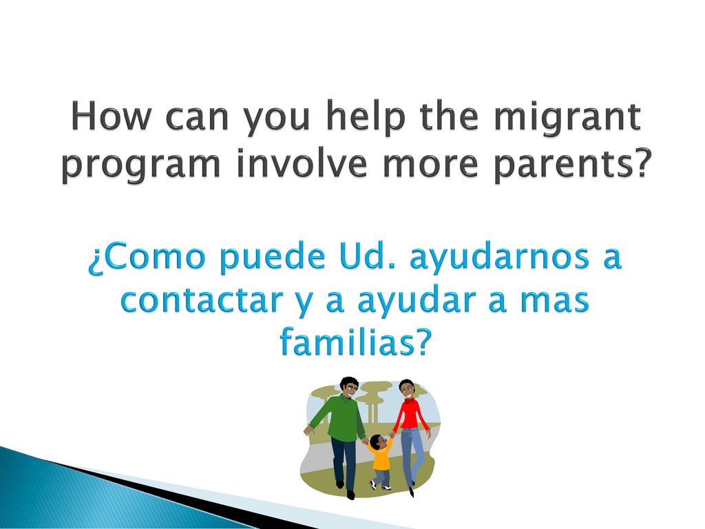 How can you help the migrant program involve more parents
