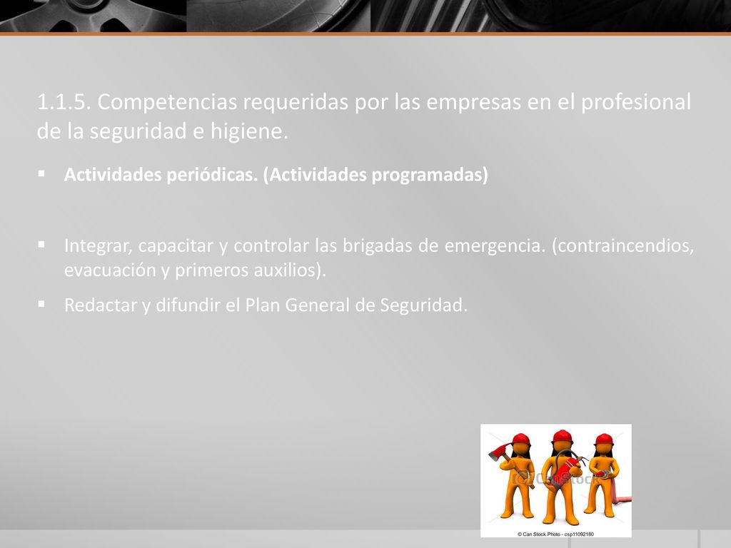 Competencias requeridas por las empresas en el profesional de la seguridad e higiene.