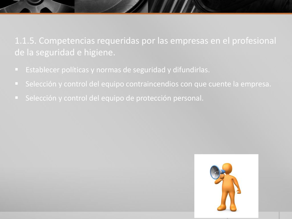 Competencias requeridas por las empresas en el profesional de la seguridad e higiene.