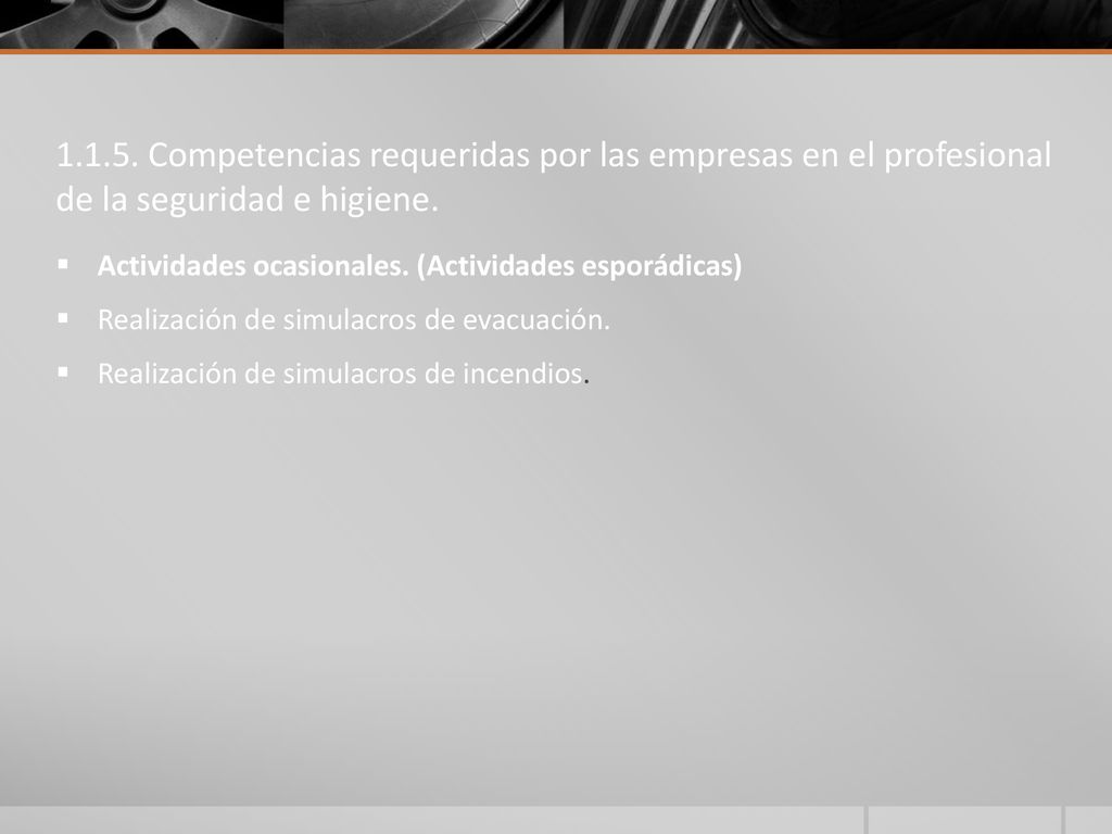 Competencias requeridas por las empresas en el profesional de la seguridad e higiene.