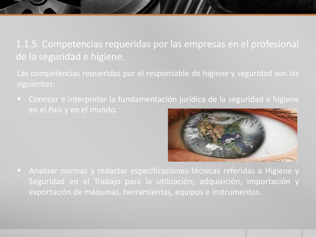Competencias requeridas por las empresas en el profesional de la seguridad e higiene.