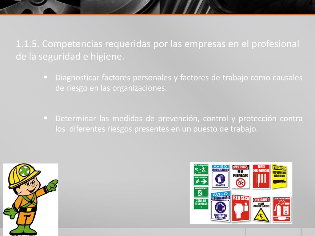 Competencias requeridas por las empresas en el profesional de la seguridad e higiene.