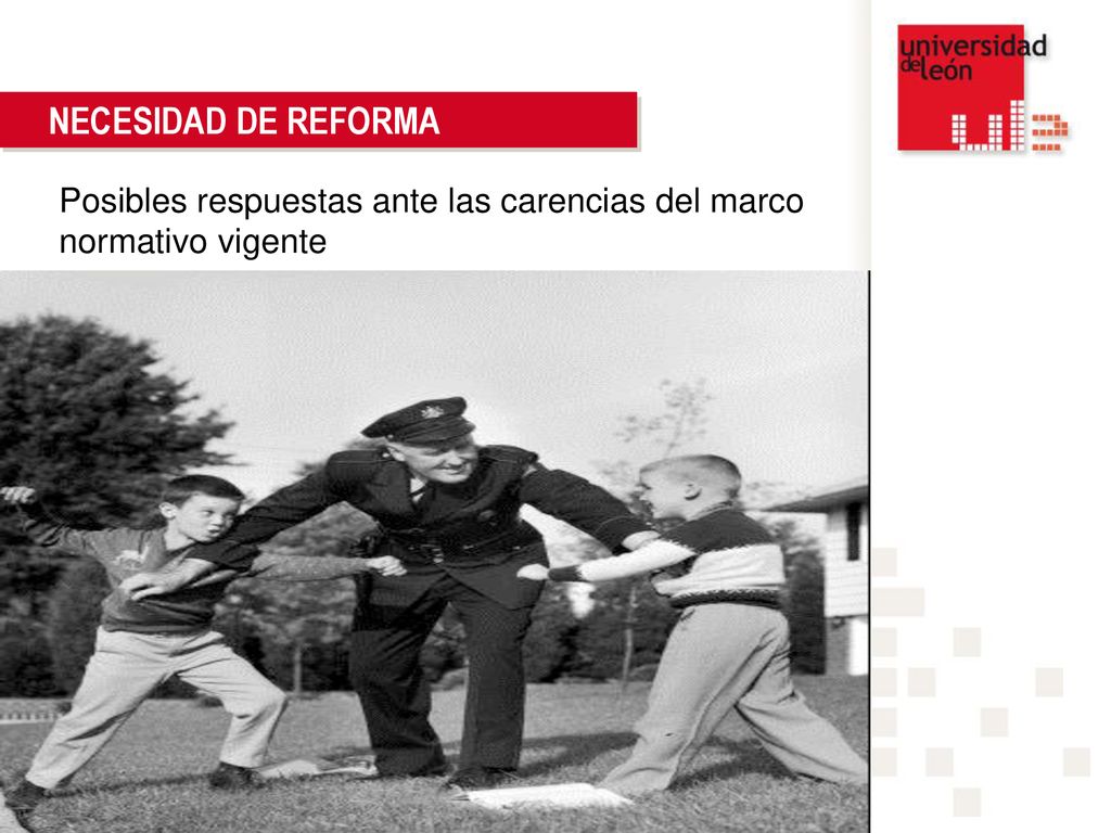 NECESIDAD DE REFORMA Posibles respuestas ante las carencias del marco normativo vigente 17