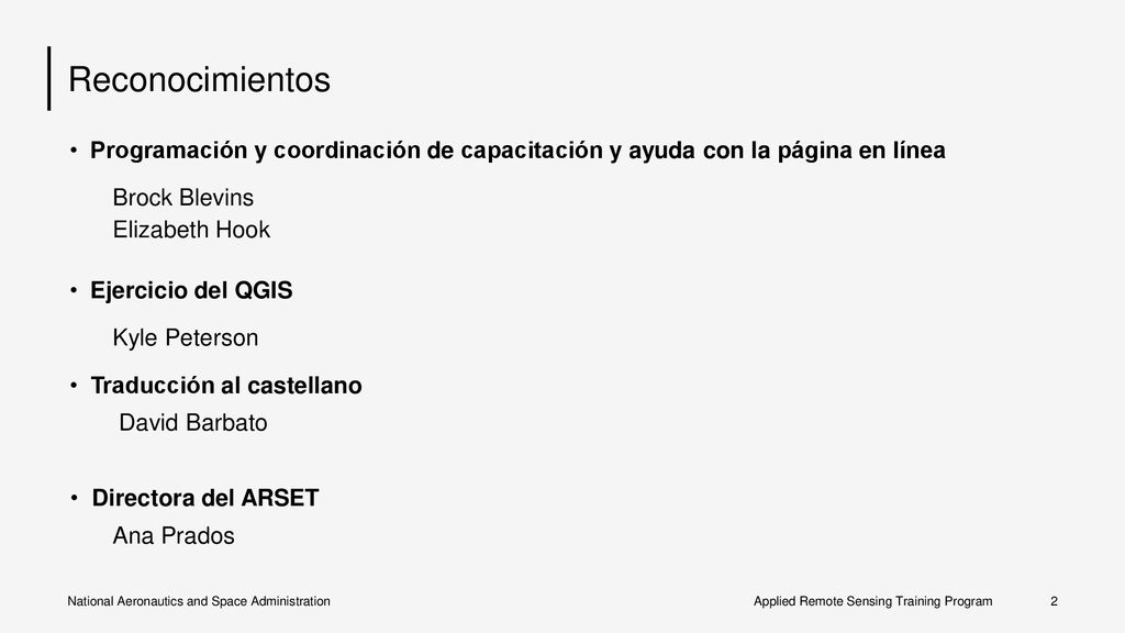 Reconocimientos Programación y coordinación de capacitación y ayuda con la página en línea. Brock Blevins.