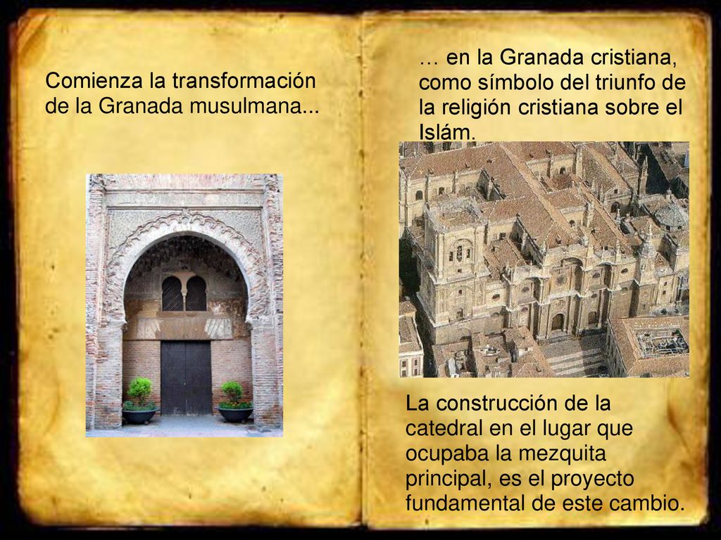 … en la Granada cristiana, como símbolo del triunfo de la religión cristiana sobre el Islám.