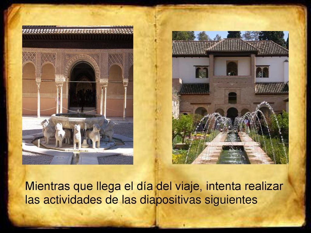 Mientras que llega el día del viaje, intenta realizar las actividades de las diapositivas siguientes