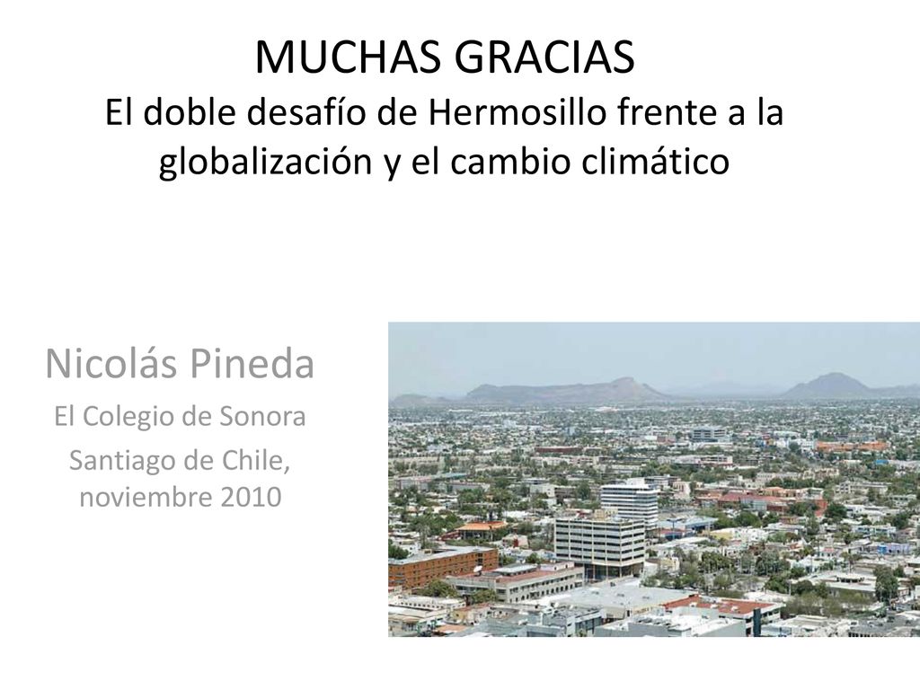 Nicolás Pineda El Colegio de Sonora Santiago de Chile, noviembre 2010
