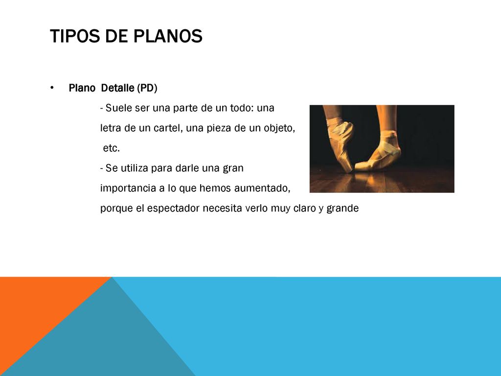 Tipos de planos Plano Detalle (PD)