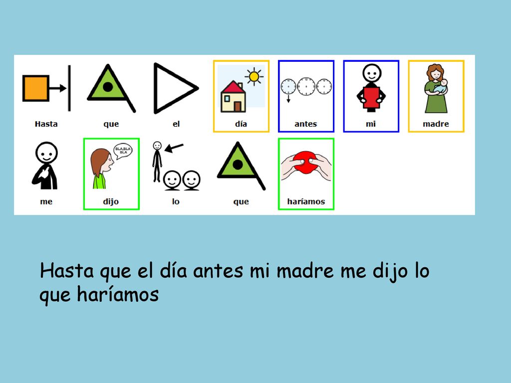 Hasta que el día antes mi madre me dijo lo que haríamos