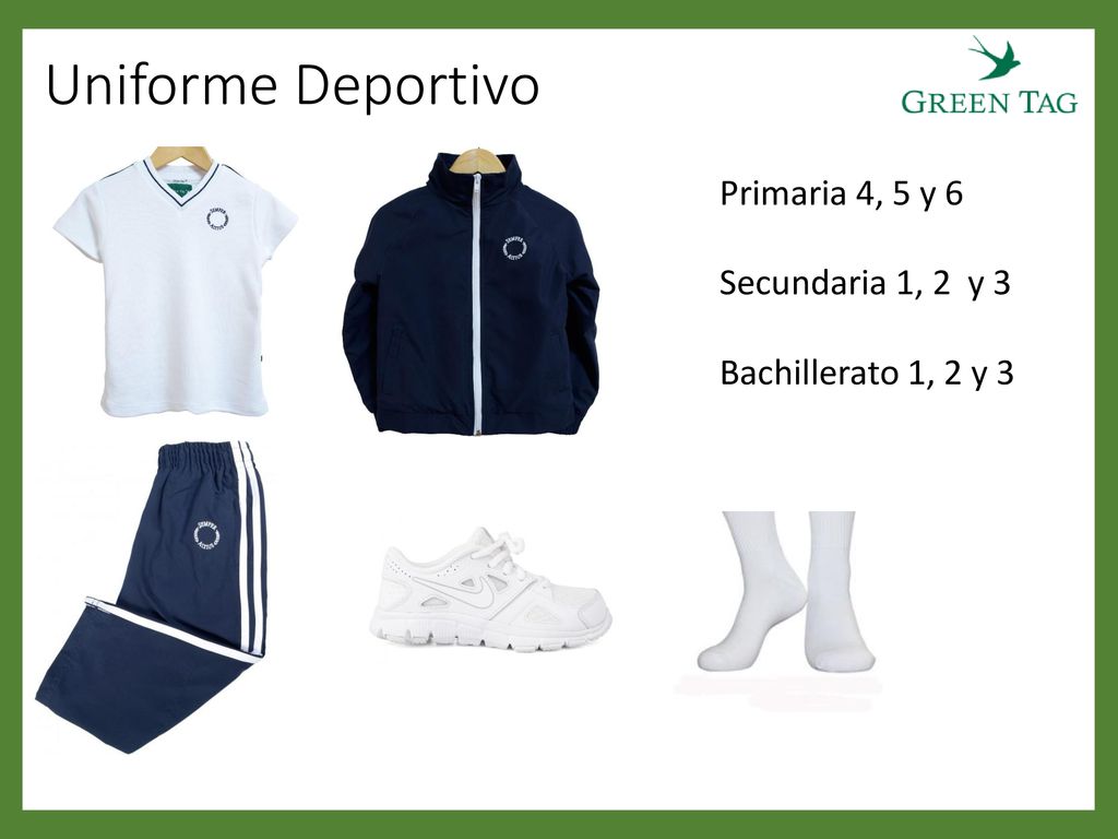 Uniforme Deportivo Primaria 4, 5 y 6 Secundaria 1, 2 y 3