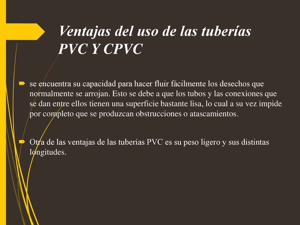 Ventajas del uso de las tuberías PVC Y CPVC