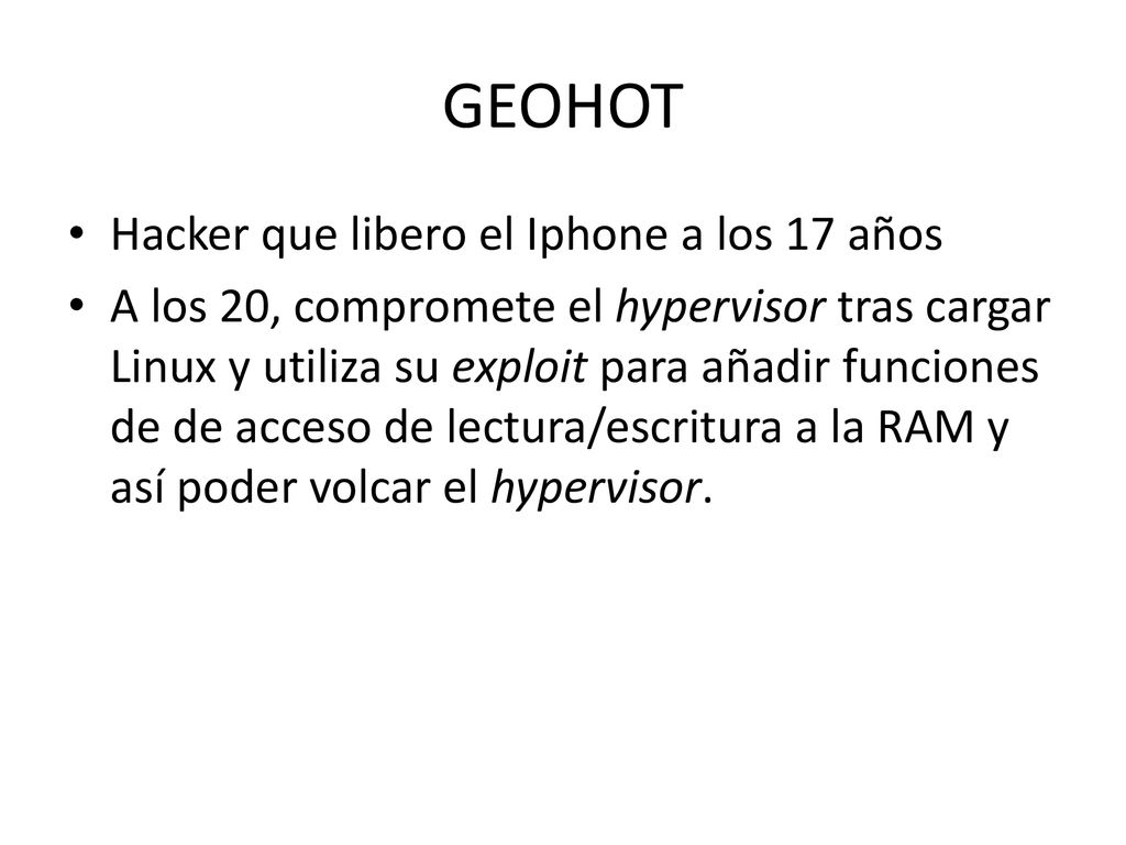 GEOHOT Hacker que libero el Iphone a los 17 años